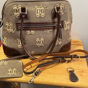 Dooney & Bourke Brown and Tan Satchel